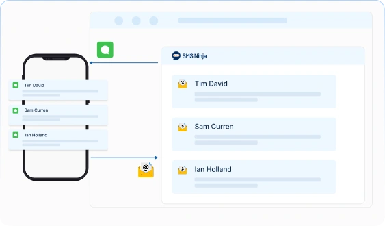 SMS-to-Email and Email-to-SMS